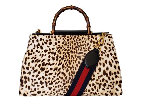 gucci leopard print bag|Gucci leather handbags.